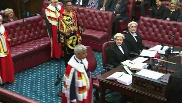 Sadiq Khan sworn into the House of Lords